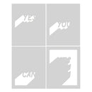 Hero Arts Layering Stencils - Yes You Can