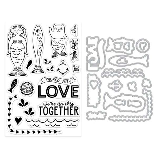 Hero Arts Stamp & Cut Set - Partners In Brine