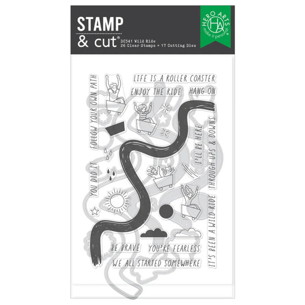 Hero Arts Stamp & Cut Set - Wild Ride