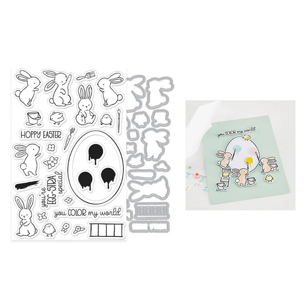 Hero Arts Stamp & Cut Set 4" x 6" - Color My World