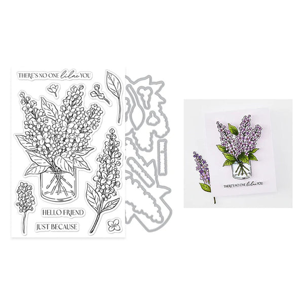 Hero Arts Stamp & Cut Set 4" x 6" - No One Lilac You