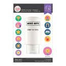 Hero Arts Sticker Stamper Starter Pack with colorful preloaded stickers on a white background