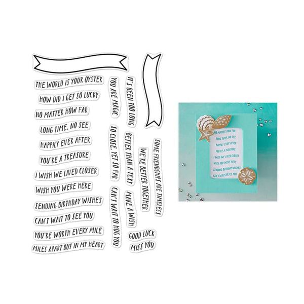 Hero Arts Summer by the Shore Clear Stamp Set - Banner Days