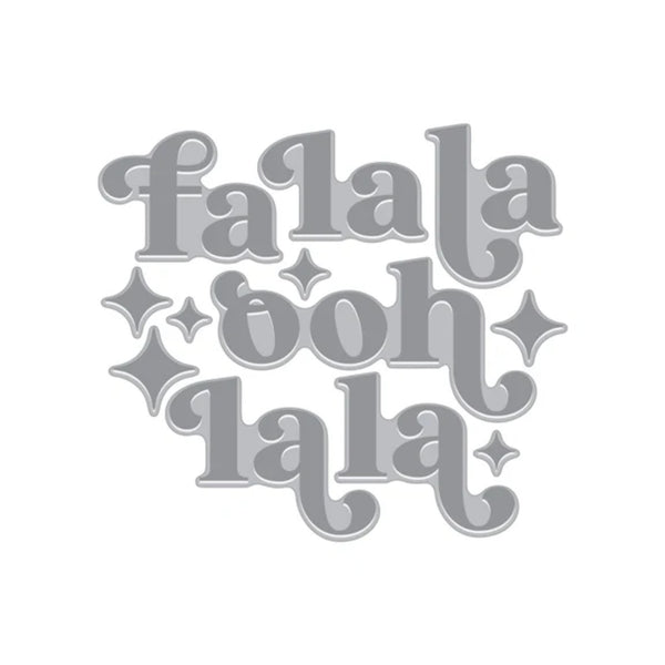 Hero Arts Very Merry BetterPress + Foil Set - Fa La La Letterpress
