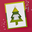 Hero Arts Very Merry Stamp & Cut Set - Modern Holiday Greetings