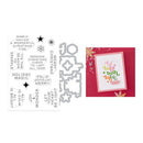 Hero Arts Very Merry Stamp & Cut Set - Modern Holiday Greetings