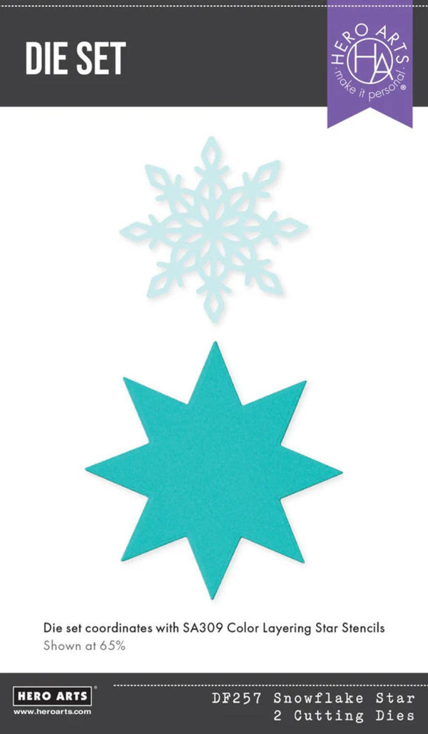 Hero Arts Very Merry Star Die & Stencil Bundle