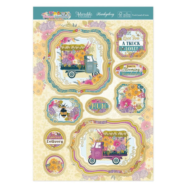Hunkydory Truck Load of Love Luxury Topper Set