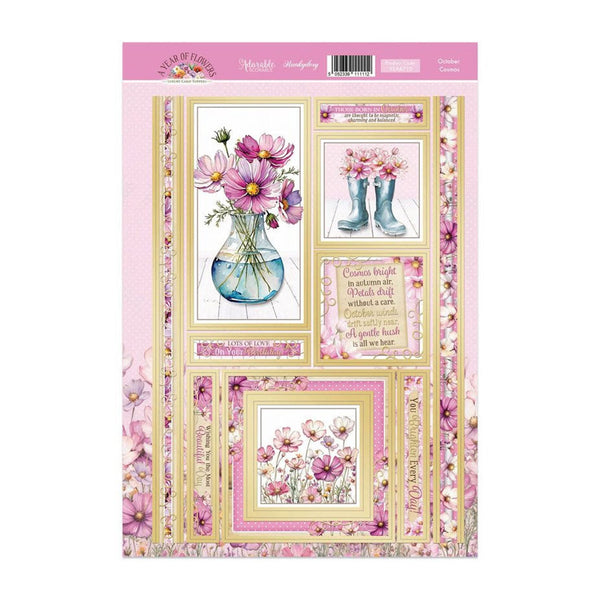 Hunkydory A Year of Flowers Cosmos Luxury Topper Sheet - October