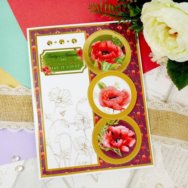 Hunkydory Everlasting Poppies Luxury Card Inserts & Papers