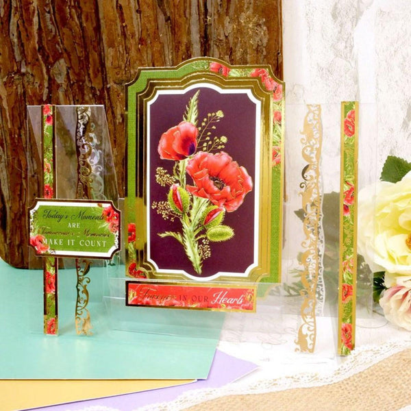 Hunkydory Everlasting Poppies Luxury Foiled Acetate
