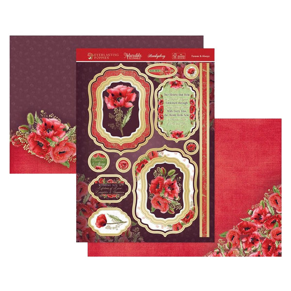 Hunkydory Everlasting Poppies Luxury Topper Set - Forever & Always