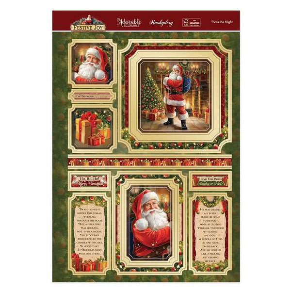 Hunkydory Festive Joy Luxury Topper Set - ‚Äö√Ñ√¥Twas the Night