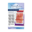 Packaging of Moonytone cutting dies with patterned panel and 'Happy Anniversary' design.