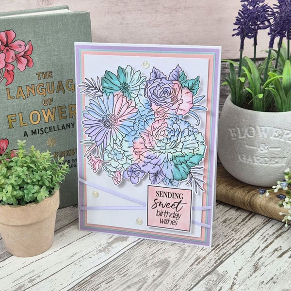 Hunkydory PRISM A Year of Flowers Colouring Pad