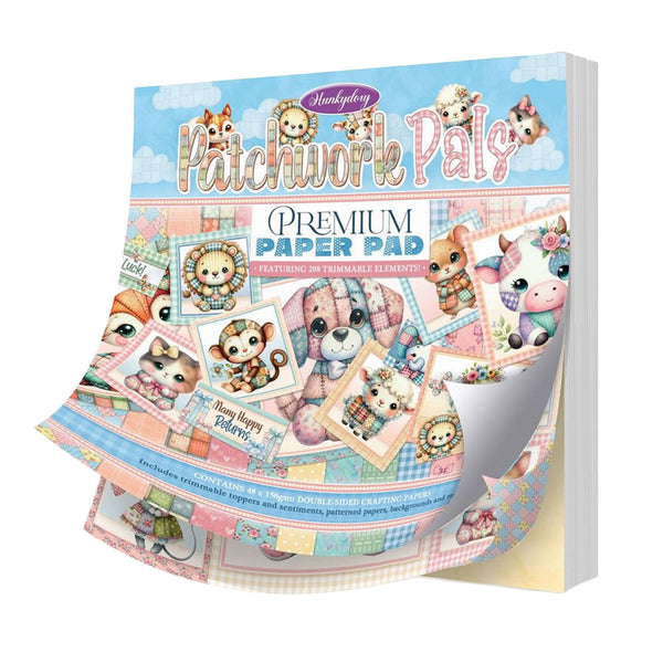 Premium paper pad with cute animal illustrations on a white background