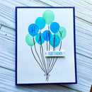 Spellbinders BetterPress Press Plate & Die Set Happy Hooray Balloons Registration