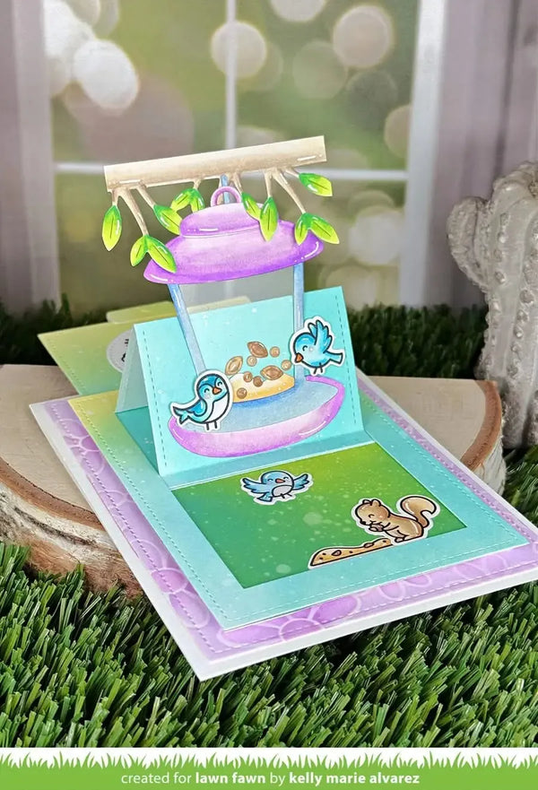Lawn Cuts Custom Craft Dies - Backyard Bird Feeder