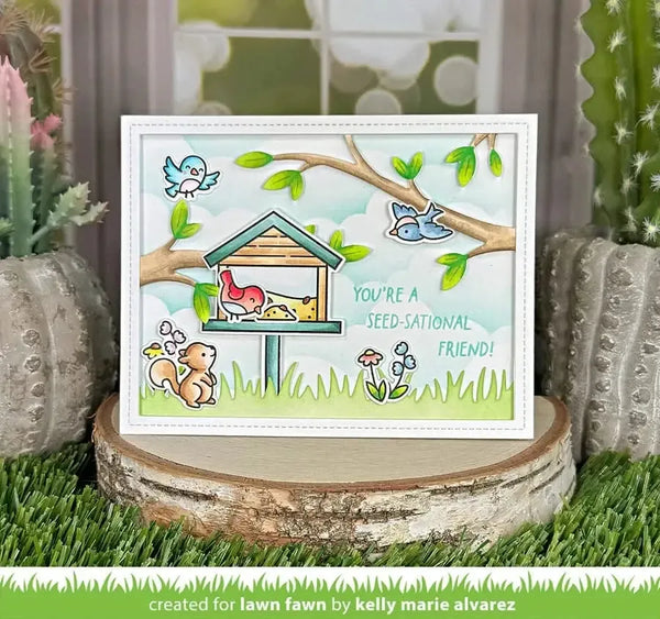 Lawn Cuts Custom Craft Dies - Backyard Bird Feeder Add-On
