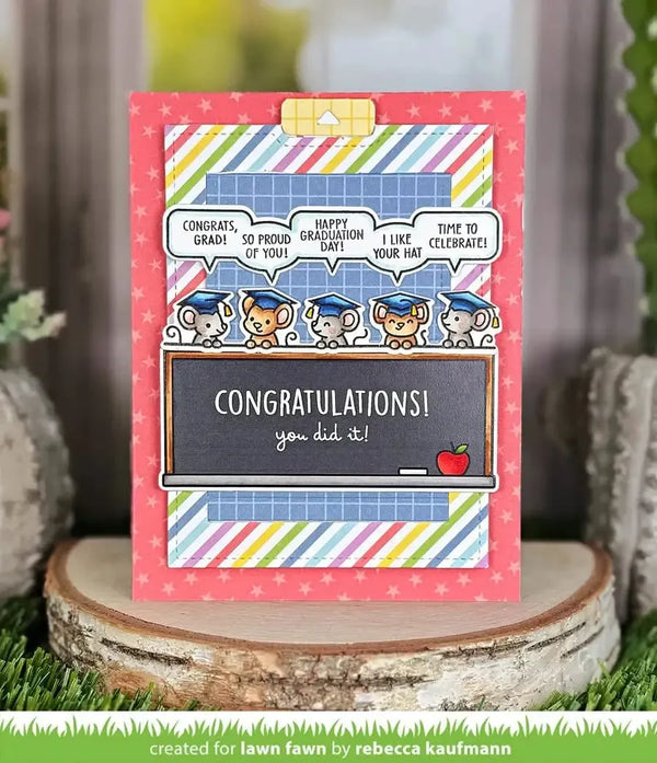 Lawn Clippings Colouring Stencils - Simply Celebrate Graduation