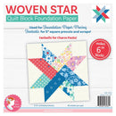 It's Sew Emma Woven Star Quilt Block Foundation Paper Makes 42 6" blocks.