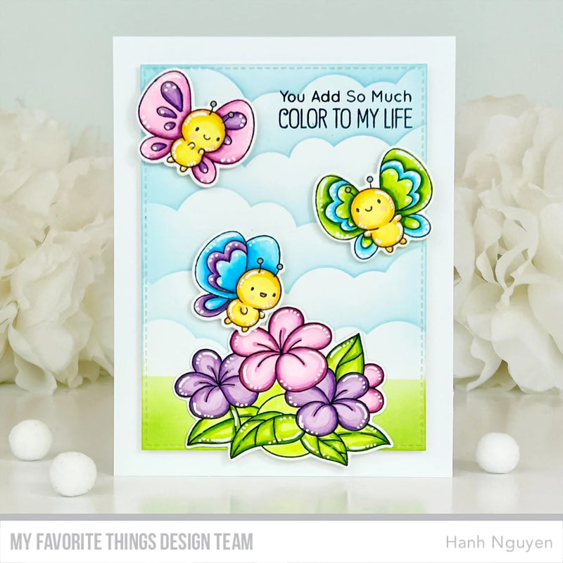 My Favorite Things Clear Stamps 4"x 8" - Bubbly Butterflies