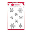 Woodware Clear Stamp 4"x 6" - Paintable Baubles - Snowflakes