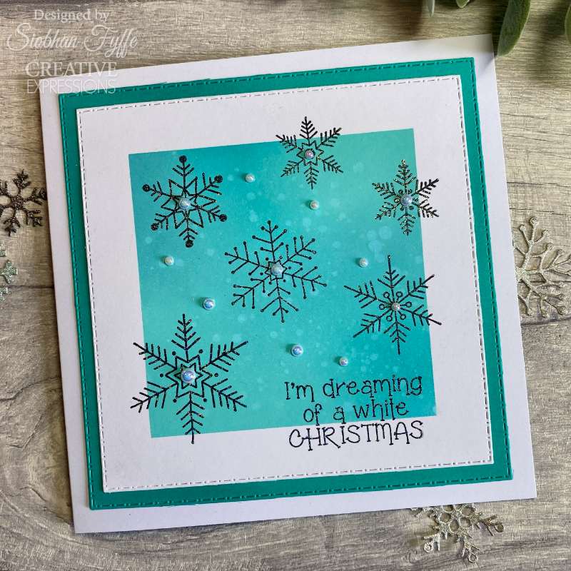 Woodware Clear Stamp 4"x 6" - Paintable Baubles - Snowflakes