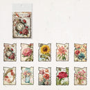Poppy Crafts Burnt Edge Scrap Paper Pack - Flower Notes