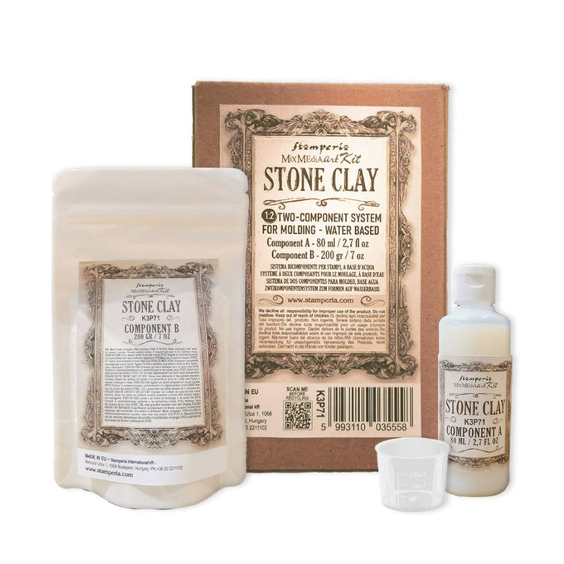 Stamperia Stone Clay Set 80ml + 200g