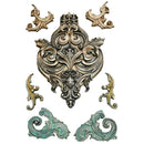 Stamperia Art Stories Big Silicone Mold A4 - Friezes & Corners