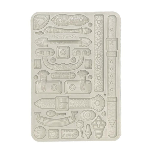 Stamperia Silicone Mold A5 - Art of Travelling - Belts And Handles