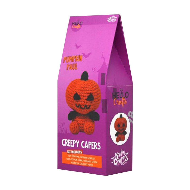 Knitty Critters Creepy Capers Crochet Kit - Pumpkin Paul*