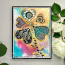 Katkin Krafts Clear Stamp Set 6"x 8" - Floral Hearts*