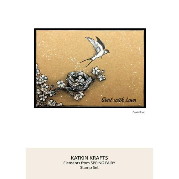 Katkin Krafts Clear Stamp Set 6"x 8" - Spring Fairy*