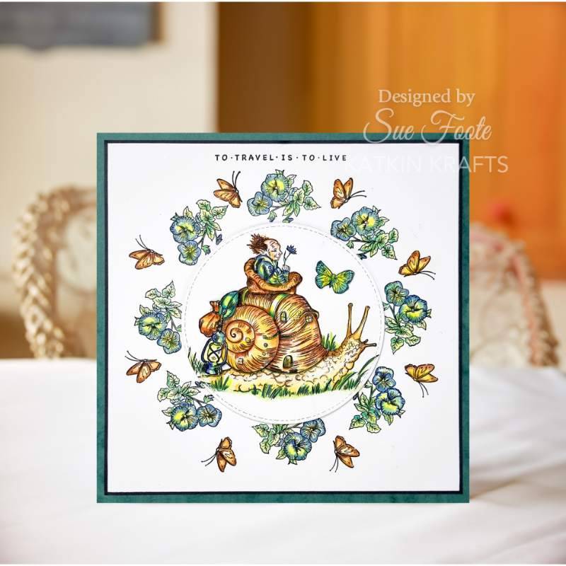 Katkin Krafts Clear Stamp Set 6"x 8" - Albert & Stanley*