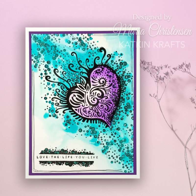 Katkin Krafts Clear Stamp Set 6"x 8" - Love Is All Around*