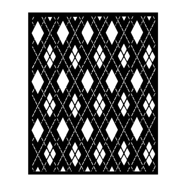 Stamperia Stencil 7.87"x 9.84" - Master of Magic - Rhombus Pattern