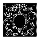 Stamperia Stencil 7"x 7" - House of Roses - Border with Frame