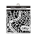 Stamperia Stencil 4.72"x 4.72" - Art of Travelling - Street Map*
