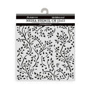 Stamperia Stencil 4.72"x 4.72" - House of Roses - Branch Pattern
