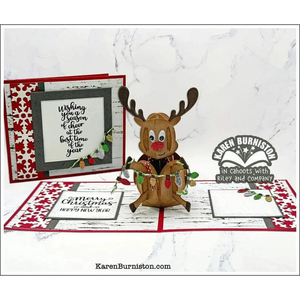 Karen Burniston Dies Penguin and Reindeer Snowman Add-ons*