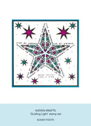 Star-shaped design with decorative elements on a white background, featuring the brand 'Katkin Krafts' and 'Susan Foote'.
