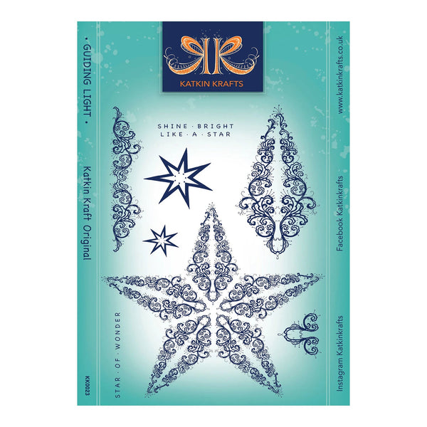 Decorative star design on a teal background with 'Katkin Krafts' branding.