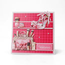 Katy Sue Die Cut Decoupage 3/Pkg - Blush & Bloom Beauty Bag
