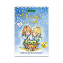 Kath Sue Christmas Angels craft paper book with two angels on a blue background