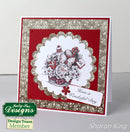 Decorative greeting card with intricate design and text on a white background