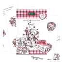 Kitty Sue Greyscale Collection Bears packaging with teddy bear illustrations on a white background