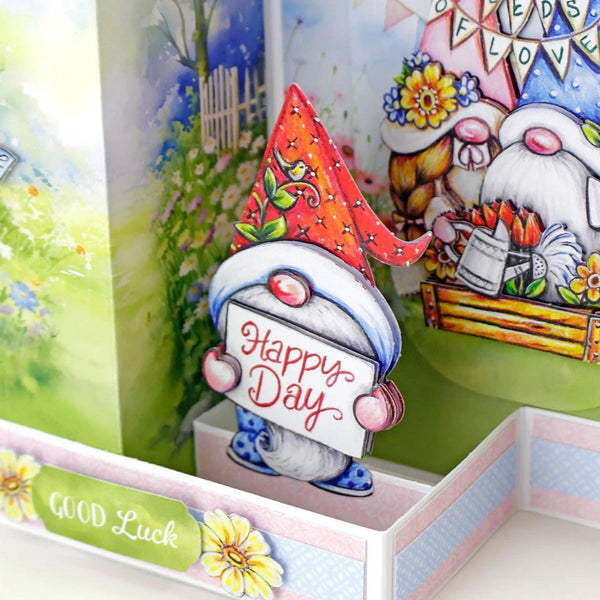 Katy Sue Die Cut Decoupage 12/Pkg - Garden Gnomes