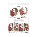 Kathryn's 3D Die-Cut Decoupage Santa Scenes packaging on a white background